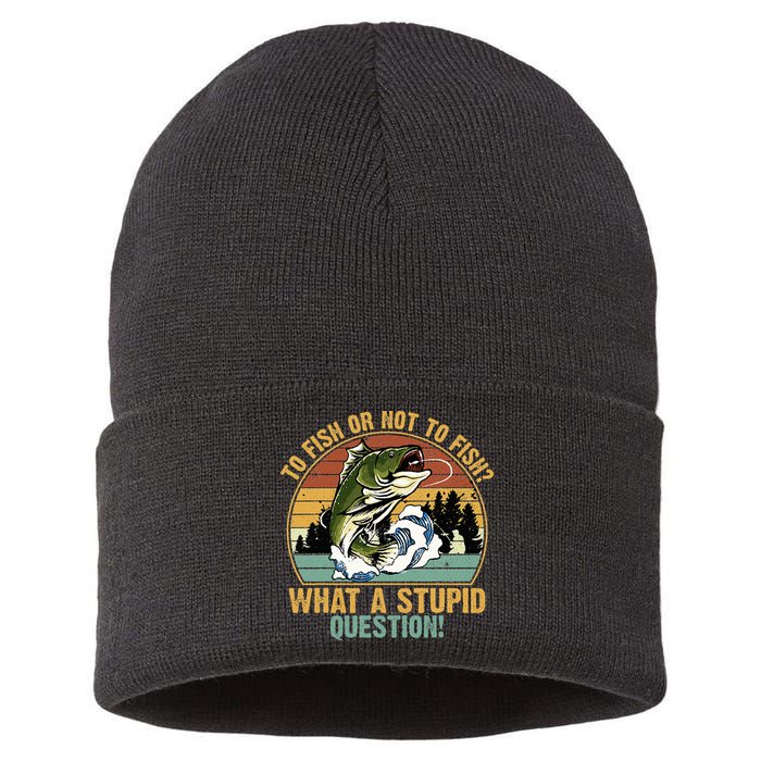 To Fish Or Not To Fish What A Stupid Question! Sustainable Knit Beanie
