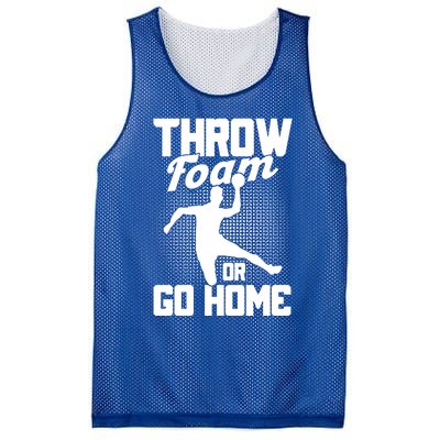 Throw Foam Or Go Home Gaga Ball Dodgeball Game Cute Gift Mesh Reversible Basketball Jersey Tank