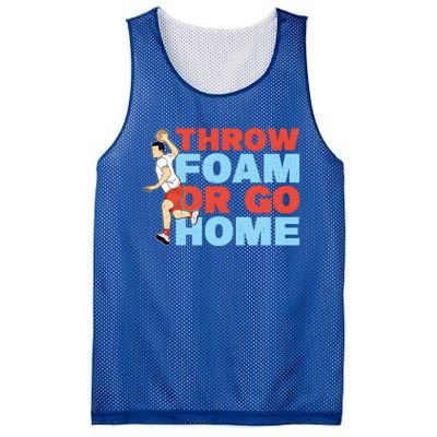 Throw Foam Or Go Home Gaga Ball Dodgeball Game Gift Mesh Reversible Basketball Jersey Tank