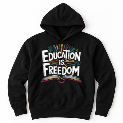 The Freedom Of Knowledge Black History Teacher Hoodie