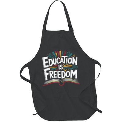 The Freedom Of Knowledge Black History Teacher Apron