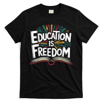 The Freedom Of Knowledge Black History Teacher T-Shirt