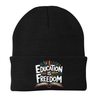 The Freedom Of Knowledge Black History Teacher Beanie