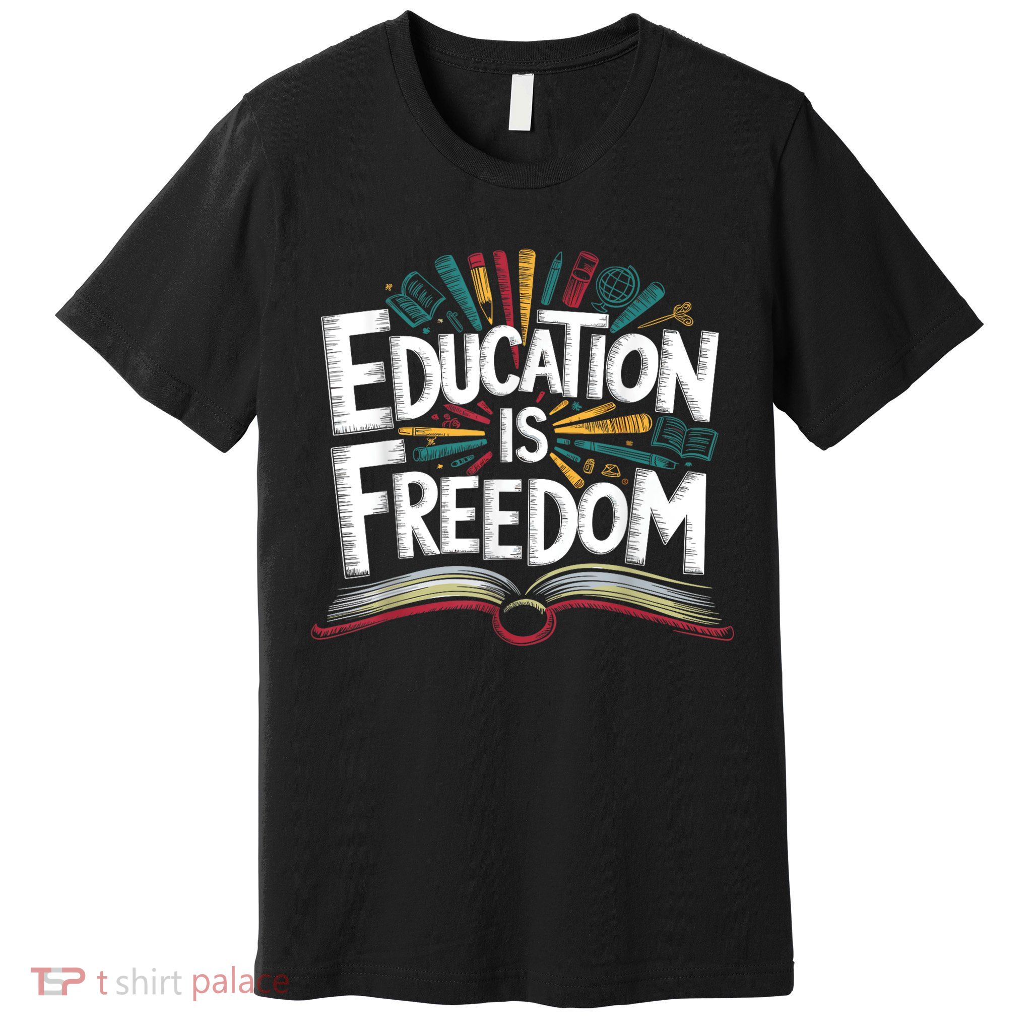The Freedom Of Knowledge Black History Teacher Premium T-Shirt