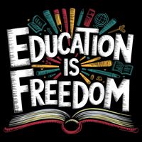 The Freedom Of Knowledge Black History Teacher Kids Sweatshirt