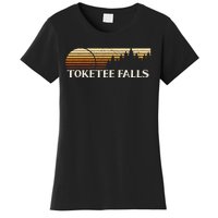 Toketee Falls Or Vintage Evergreen Sunset Eighties Women's T-Shirt