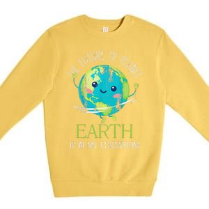 The Future Of Planet Earth Is In My Classroom Teacher Premium Crewneck Sweatshirt