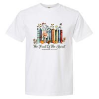 The Fruit Of The Spirit Bible Verse Floral Books Christian Garment-Dyed Heavyweight T-Shirt