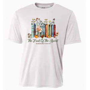 The Fruit Of The Spirit Bible Verse Floral Books Christian Cooling Performance Crew T-Shirt