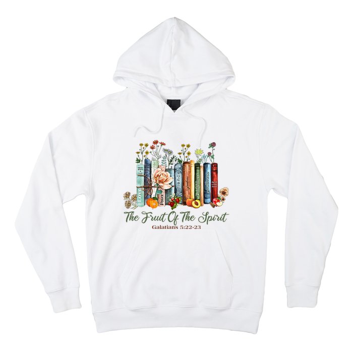 The Fruit Of The Spirit Bible Verse Floral Books Christian Hoodie