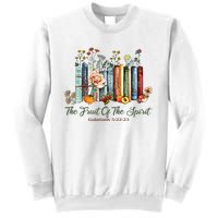 The Fruit Of The Spirit Bible Verse Floral Books Christian Sweatshirt