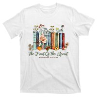 The Fruit Of The Spirit Bible Verse Floral Books Christian T-Shirt