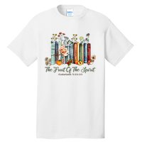 The Fruit Of The Spirit Bible Verse Floral Books Christian Tall T-Shirt