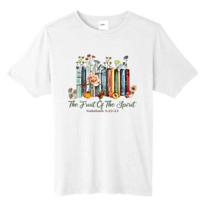 The Fruit Of The Spirit Bible Verse Floral Books Christian Tall Fusion ChromaSoft Performance T-Shirt