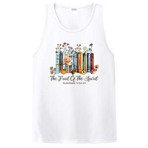 The Fruit Of The Spirit Bible Verse Floral Books Christian PosiCharge Competitor Tank