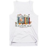 The Fruit Of The Spirit Bible Verse Floral Books Christian Tank Top