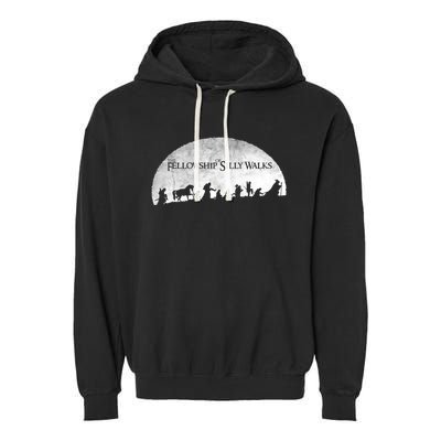 The Fellowship Of Silly Walks Garment-Dyed Fleece Hoodie