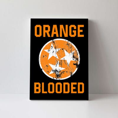 Tennessee Fan Orange Blooded Vol Sports Fan State Flag TN Canvas