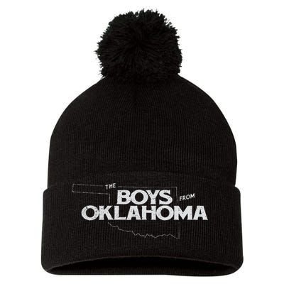 The From Oklahoma Pom Pom 12in Knit Beanie