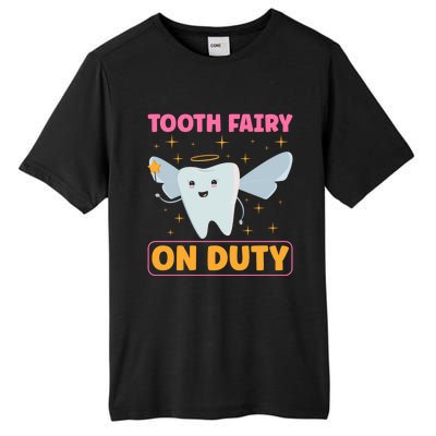 Tooth Fairy On Duty Tooth Fairy Costume Dentist Hygienist Cute Gift Tall Fusion ChromaSoft Performance T-Shirt