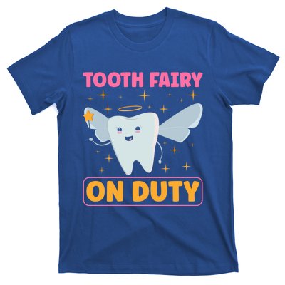 Tooth Fairy On Duty Tooth Fairy Costume Dentist Hygienist Cute Gift T-Shirt