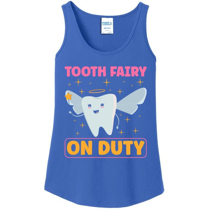 Tooth Fairy On Duty Tooth Fairy Costume Dentist Hygienist Cute Gift Ladies Essential Tank