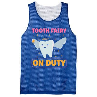 Tooth Fairy On Duty Tooth Fairy Costume Dentist Hygienist Cute Gift Mesh Reversible Basketball Jersey Tank