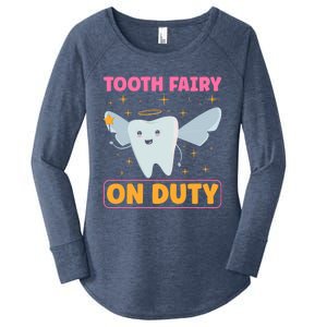 Tooth Fairy On Duty Tooth Fairy Costume Dentist Hygienist Cute Gift Women's Perfect Tri Tunic Long Sleeve Shirt