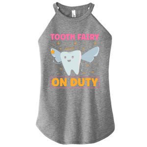 Tooth Fairy On Duty Tooth Fairy Costume Dentist Hygienist Cute Gift Women's Perfect Tri Rocker Tank