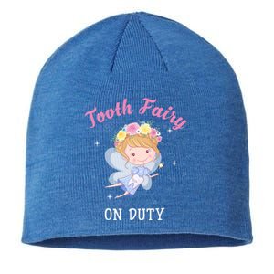 Tooth Fairy On Duty Cute Tooth Fairy Dental Costume Cool Gift Sustainable Beanie