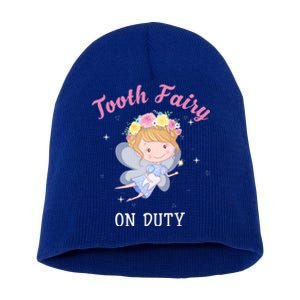 Tooth Fairy On Duty Cute Tooth Fairy Dental Costume Cool Gift Short Acrylic Beanie