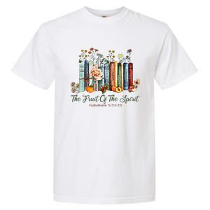 The Fruit Of The Spirit Bible Verse Floral Books Christian Garment-Dyed Heavyweight T-Shirt