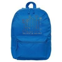 The Fruit Of The Spirit Galatians 522 Floral Christian 16 in Basic Backpack