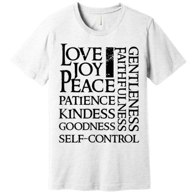 The Fruit Of The Spirit Christian Bible Verse Premium T-Shirt