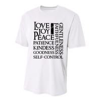 The Fruit Of The Spirit Christian Bible Verse Youth Performance Sprint T-Shirt