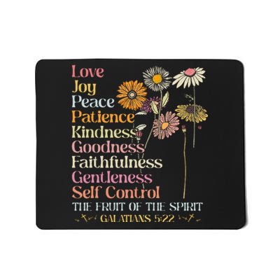 The Fruit Of The Spirit Galatians Christian Cross Jesus 5 22 Mousepad