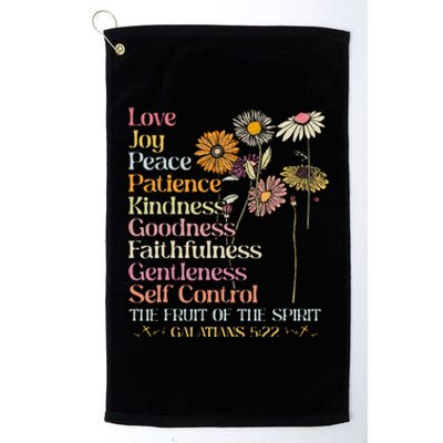 The Fruit Of The Spirit Galatians Christian Cross Jesus 5 22 Platinum Collection Golf Towel