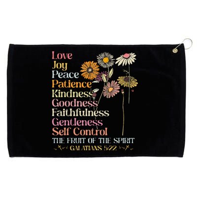 The Fruit Of The Spirit Galatians Christian Cross Jesus 5 22 Grommeted Golf Towel