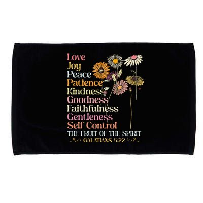 The Fruit Of The Spirit Galatians Christian Cross Jesus 5 22 Microfiber Hand Towel