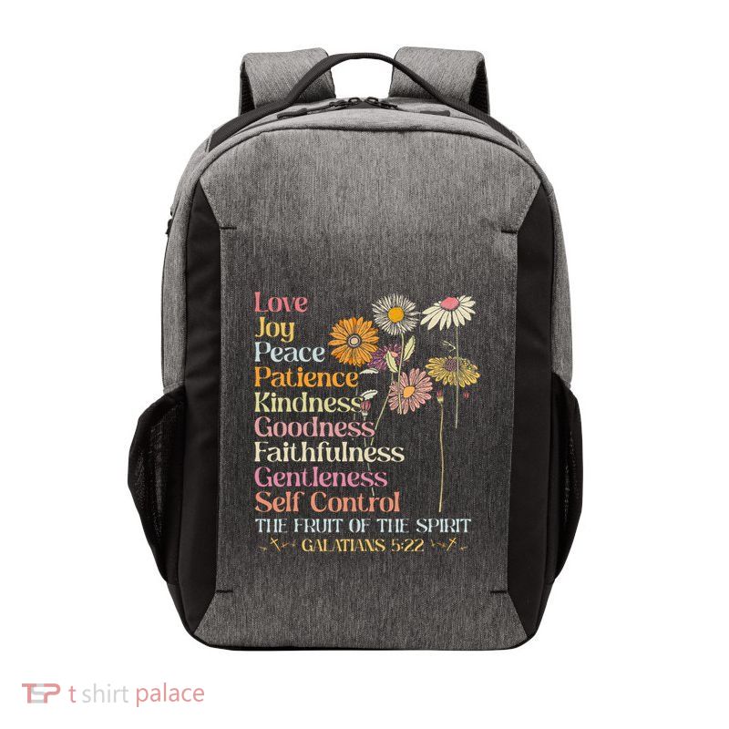 The Fruit Of The Spirit Galatians Christian Cross Jesus 5 22 Vector Backpack
