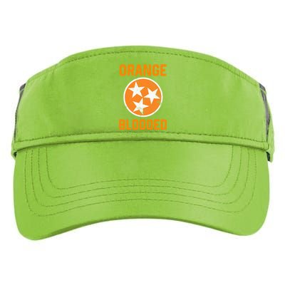 Tennessee Fan Orange Blooded Funny Sports Fan State Flag Tn Adult Drive Performance Visor