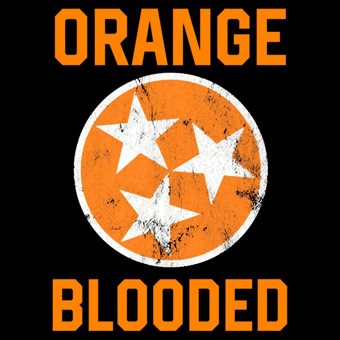 Tennessee Fan Orange Blooded Funny Sports Fan State Flag Tn Cooling Performance Crew T-Shirt