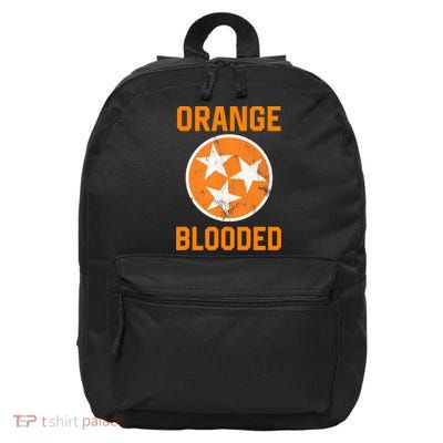Tennessee Fan Orange Blooded Funny Sports Fan State Flag Tn 16 in Basic Backpack