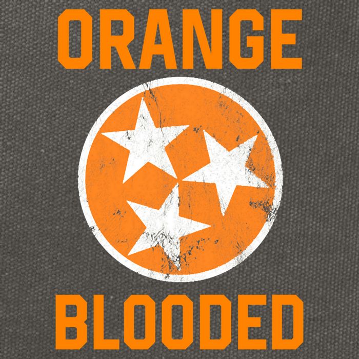 Tennessee Fan Orange Blooded Funny Sports Fan State Flag Tn Cotton Canvas Backpack
