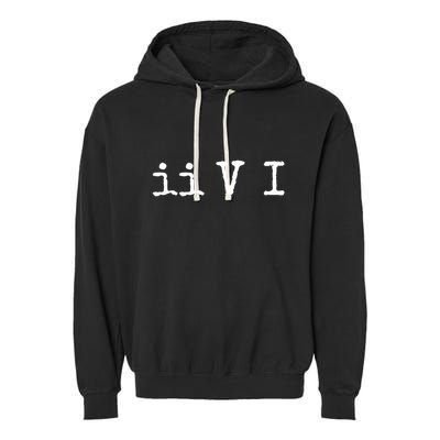 Two Five One Ii V I Jazz Chord Progression Music Garment-Dyed Fleece Hoodie