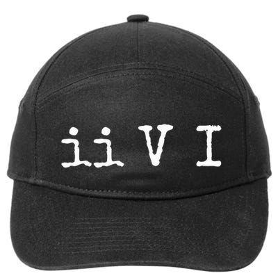 Two Five One Ii V I Jazz Chord Progression Music 7-Panel Snapback Hat