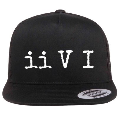 Two Five One Ii V I Jazz Chord Progression Music Flatbill Hat