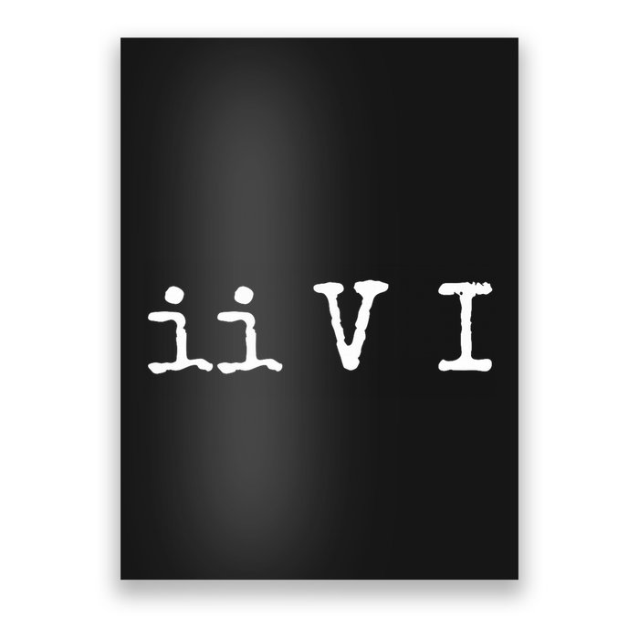 Two Five One Ii V I Jazz Chord Progression Music Poster