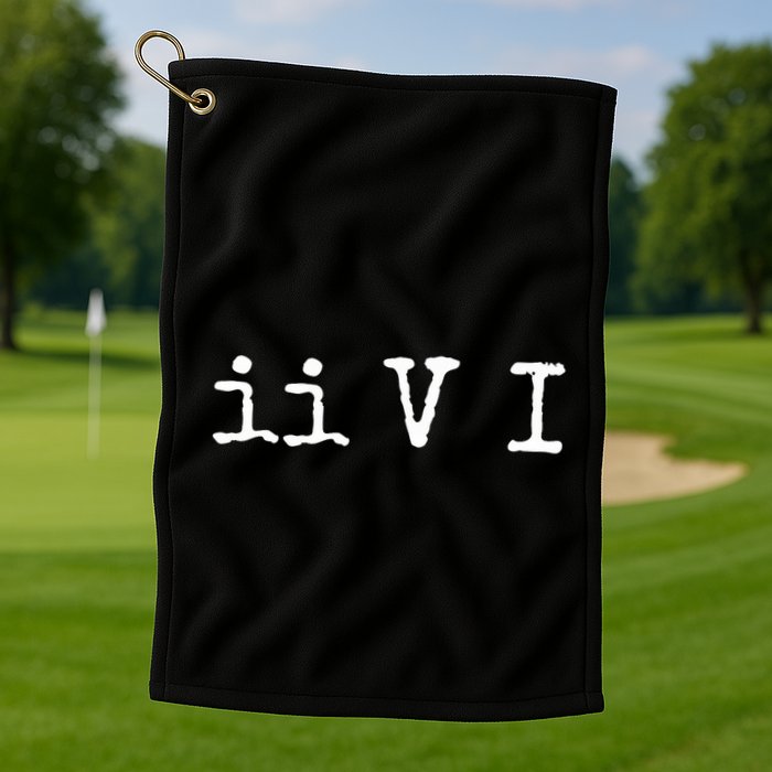Two Five One Ii V I Jazz Chord Progression Music Golf Towel
