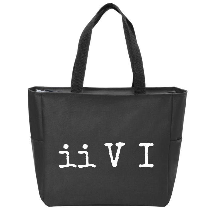Two Five One Ii V I Jazz Chord Progression Music Zip Tote Bag
